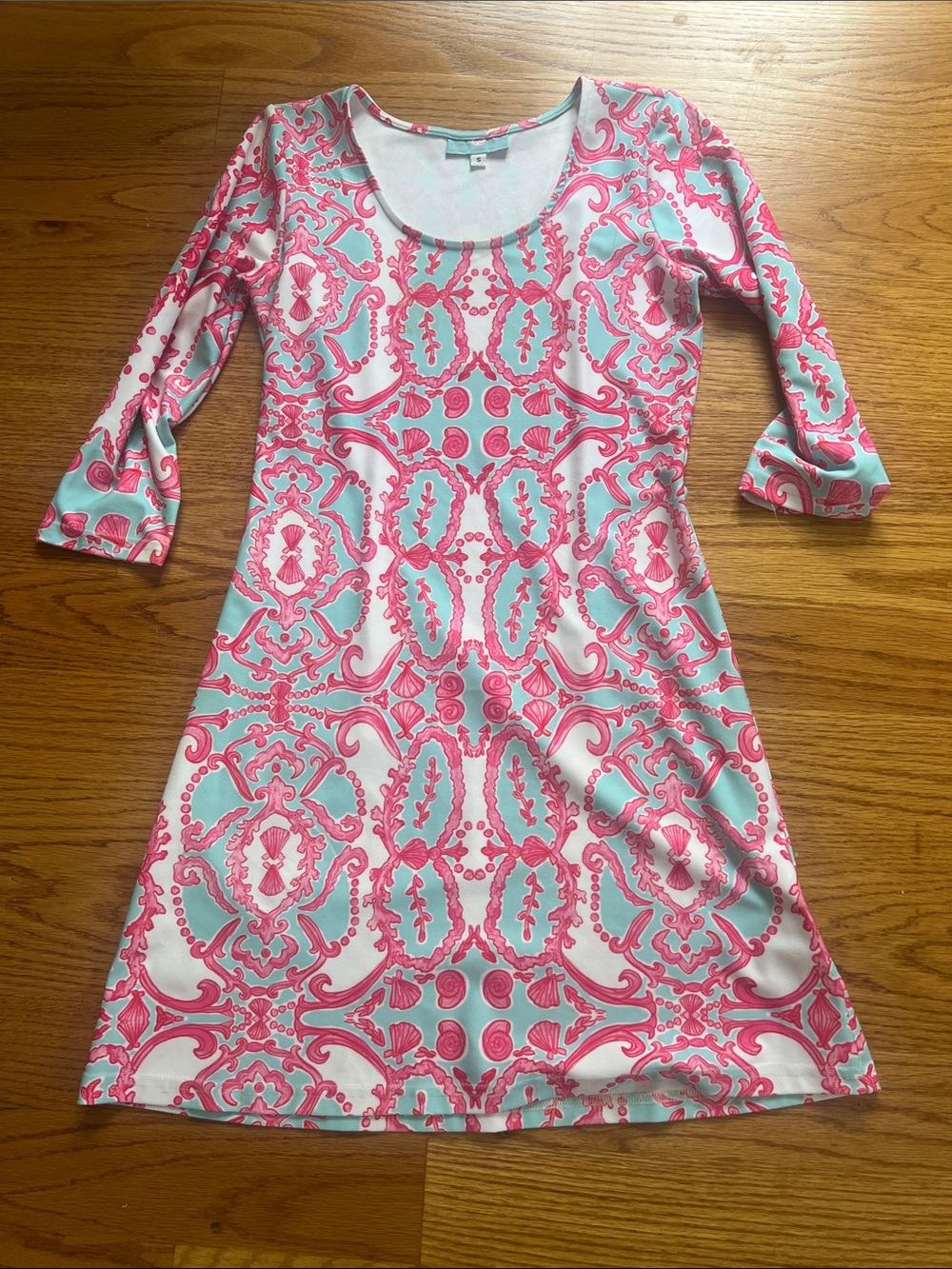 Kaeli Smith Pink and Aqua Mini Dress